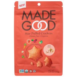 MadeGood Organic Pizza Flavor Star Puffed Crackers 4.26 oz