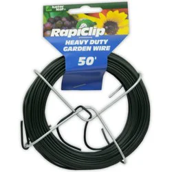 Rapiclip 50 ft. Green Vinyl-Coated Heavy-Duty Garden Wire