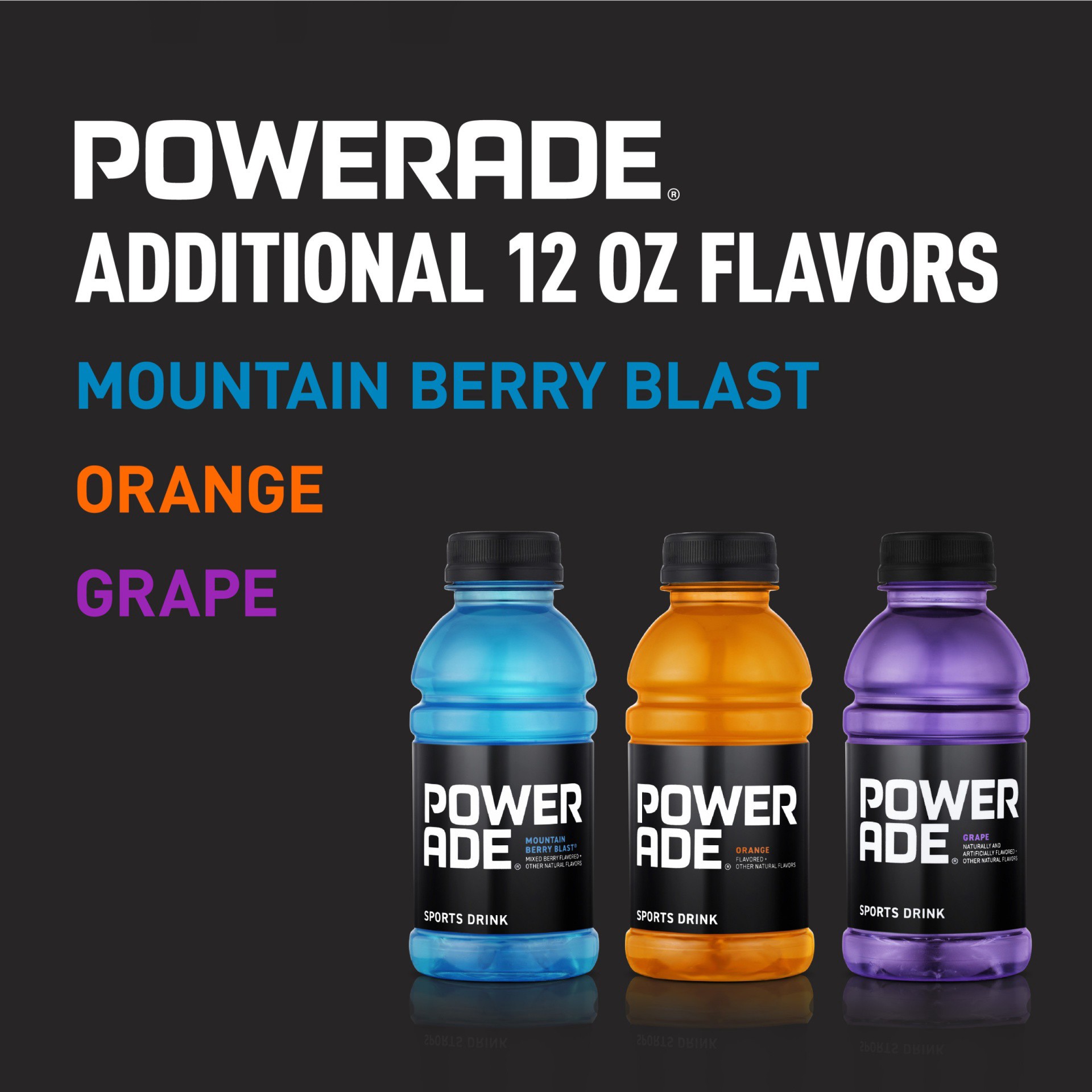 slide 3 of 8, POWERADE Fruit Punch, ION4 Electrolyte Enhanced Fruit Flavored Sports Drink w/ Vitamins B3, B6, and B12, Replenish Sodium, Calcium, Potassium, Magnesium, 12 fl oz, 12 Pack, 144 fl oz