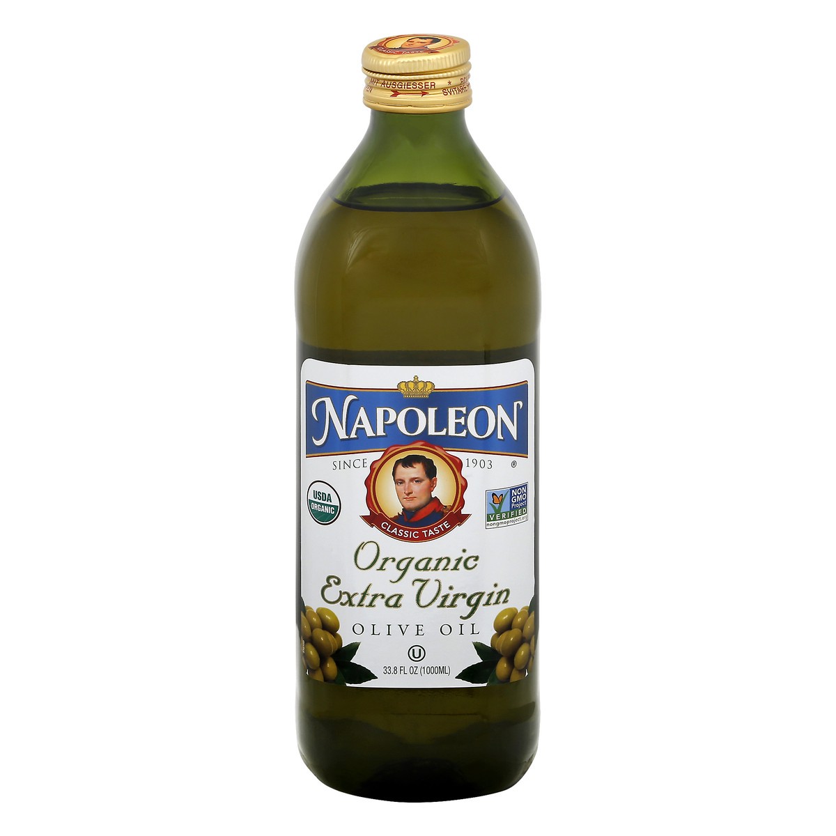 slide 1 of 13, Napoleon Extra Virgin Organic Olive Oil 33.8 oz, 33.8 oz