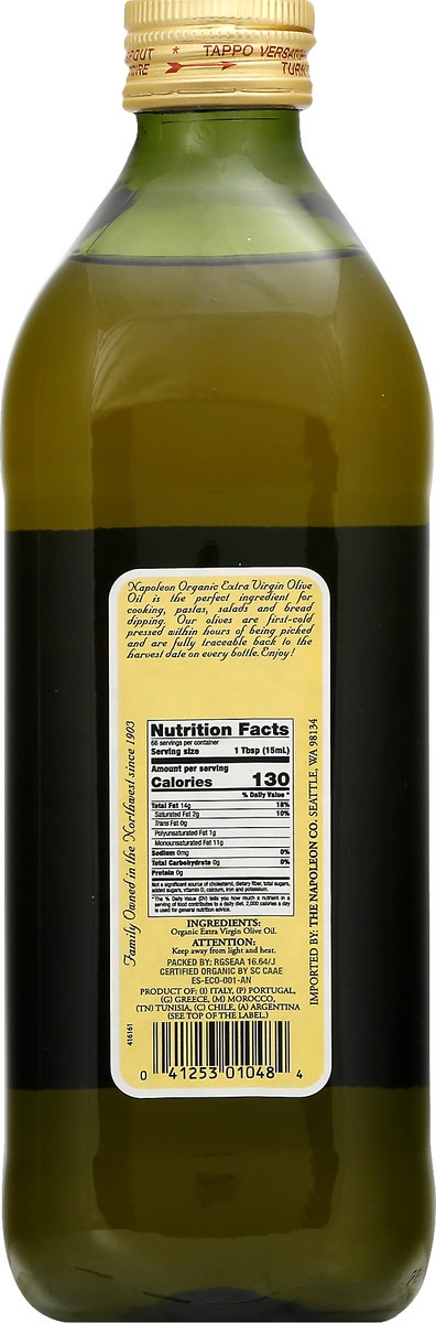 slide 7 of 13, Napoleon Extra Virgin Organic Olive Oil 33.8 oz, 33.8 oz