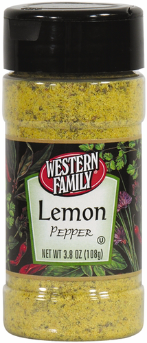 slide 1 of 1, Western Family Lemon Pepper, 3.8 oz