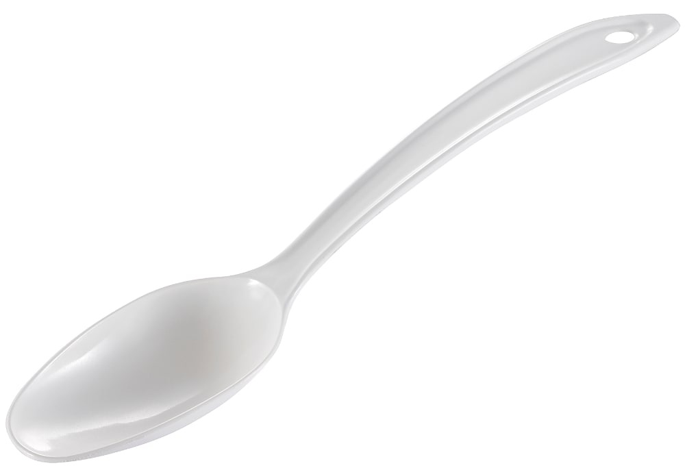 slide 1 of 1, Hutzler Servings Spoon - White, 11 in