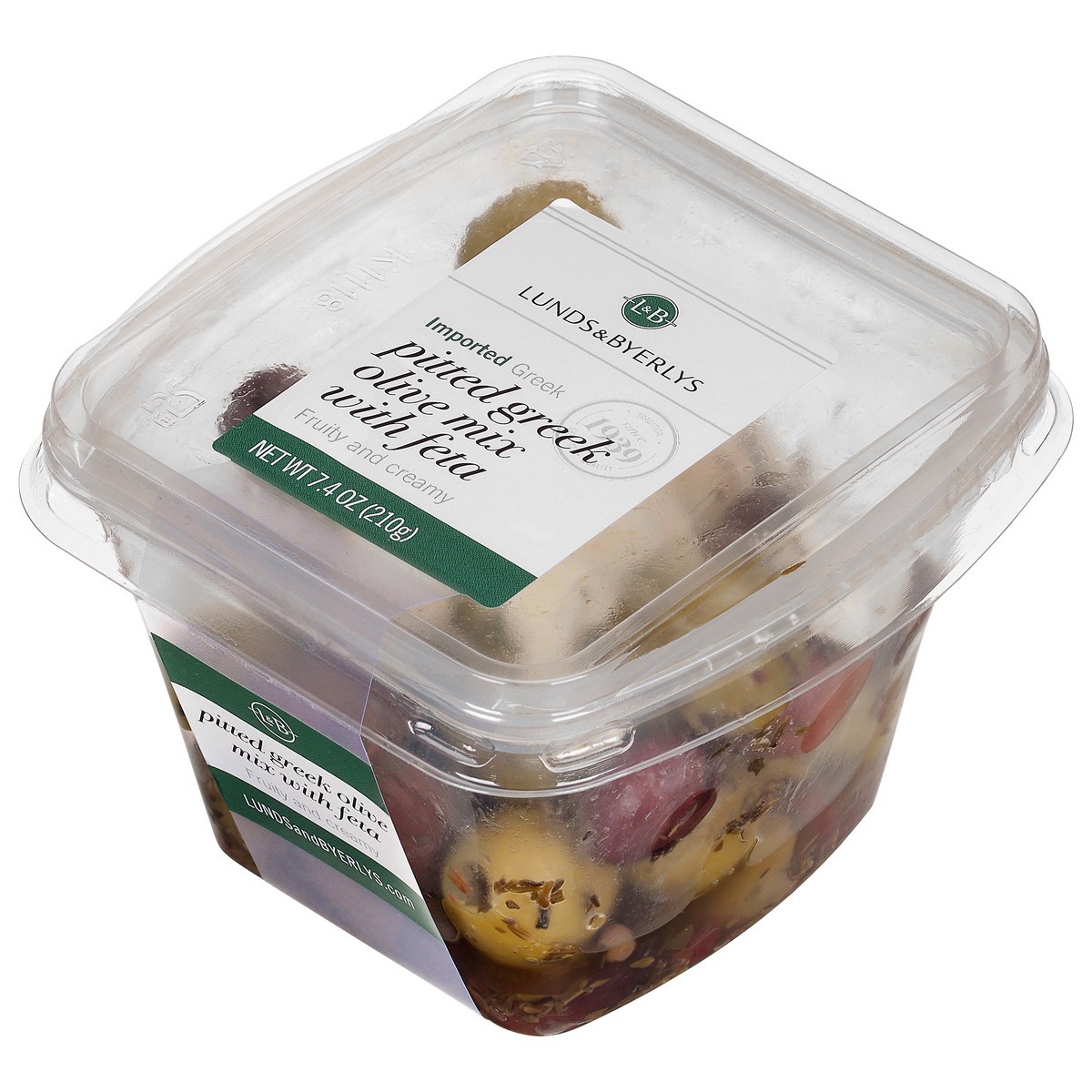 slide 12 of 14, Lunds & Byerlys Imported Greek Pitted Olive Mix with Feta 7.4 oz, 7.4 oz