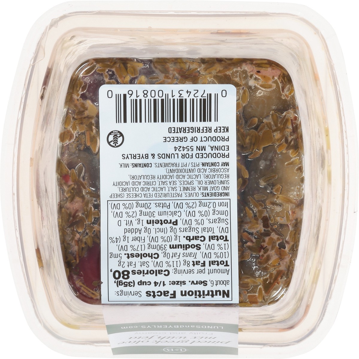 slide 13 of 14, Lunds & Byerlys Imported Greek Pitted Olive Mix with Feta 7.4 oz, 7.4 oz