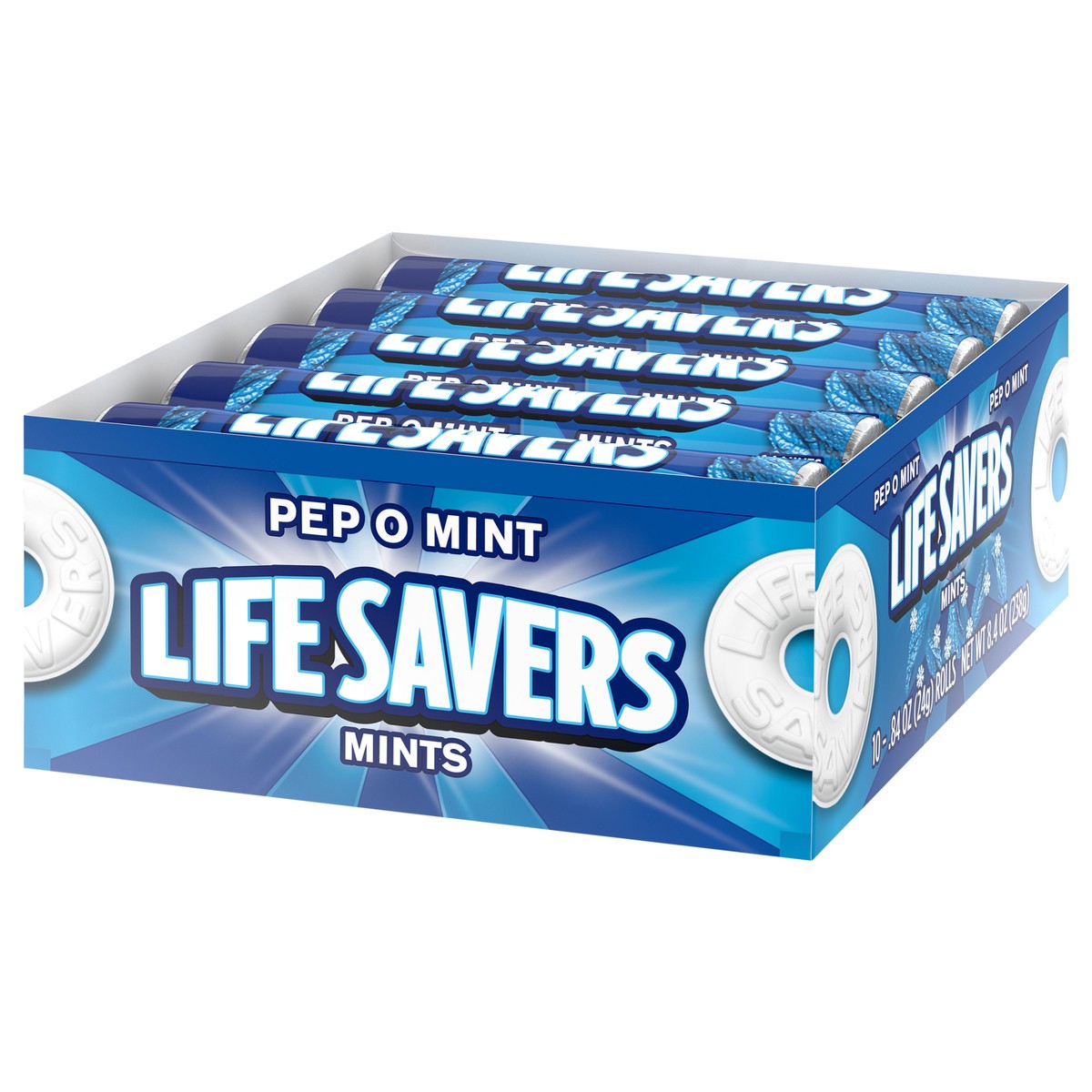 slide 4 of 6, LIFE SAVERS Pep O Mint Mints 10-0.84 oz. Packs, 14 ct