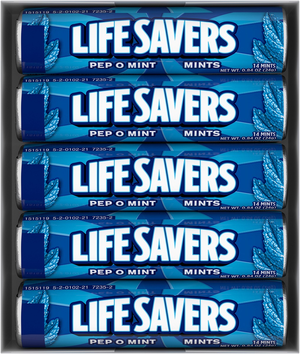 slide 3 of 6, LIFE SAVERS Pep O Mint Mints 10-0.84 oz. Packs, 14 ct