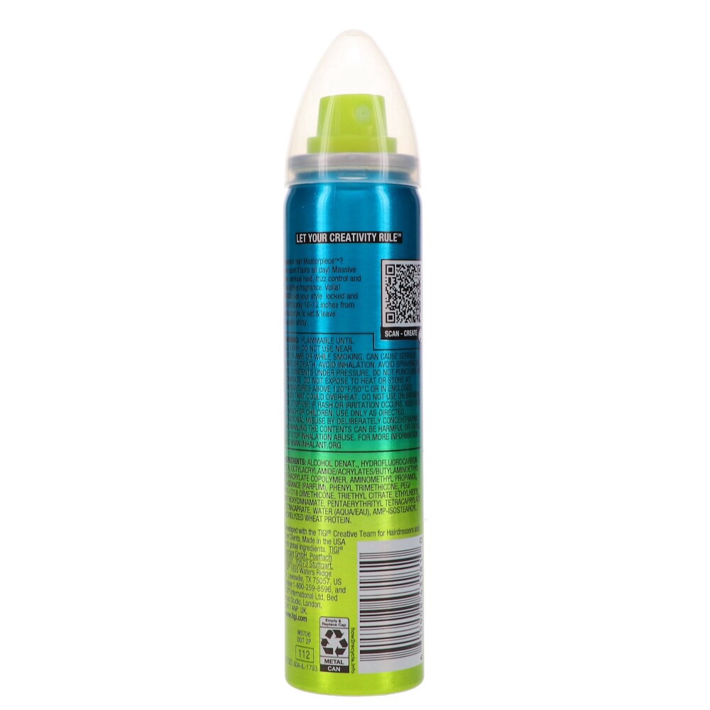slide 2 of 4, TIGI Bed Head Mini Masterpiece Massive Shine Hairspray, 2.4 oz