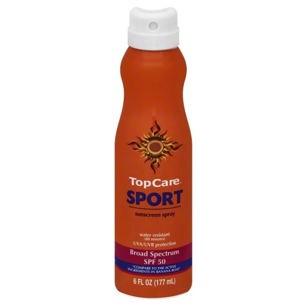 slide 1 of 1, TopCare Sunscreen Active Spray SPF 50, 6 fl oz