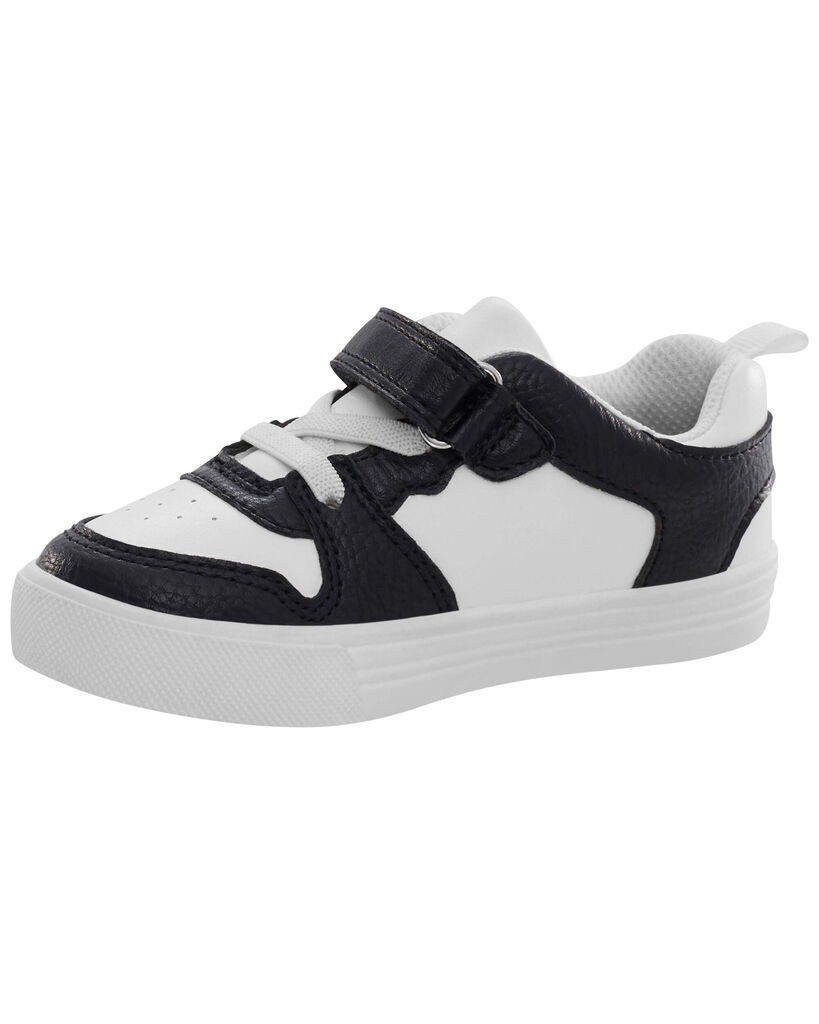 slide 4 of 6, Oshkosh Easy-On Casual Sneakers Black, White 10, 1 ct