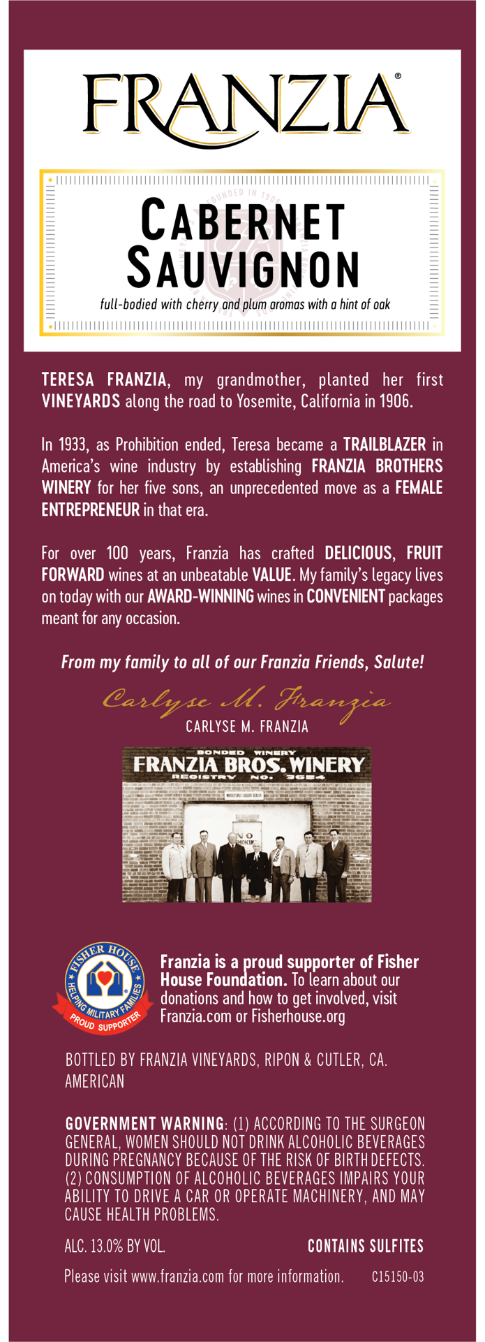 slide 3 of 4, Franzia Cabernet Sauvignon, Red Wine, Chile, 1 ct, 3L Box, 3 liter