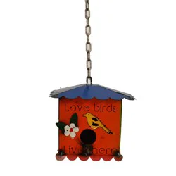 Creative Décor Sourcing Love Birds Metal Bird House