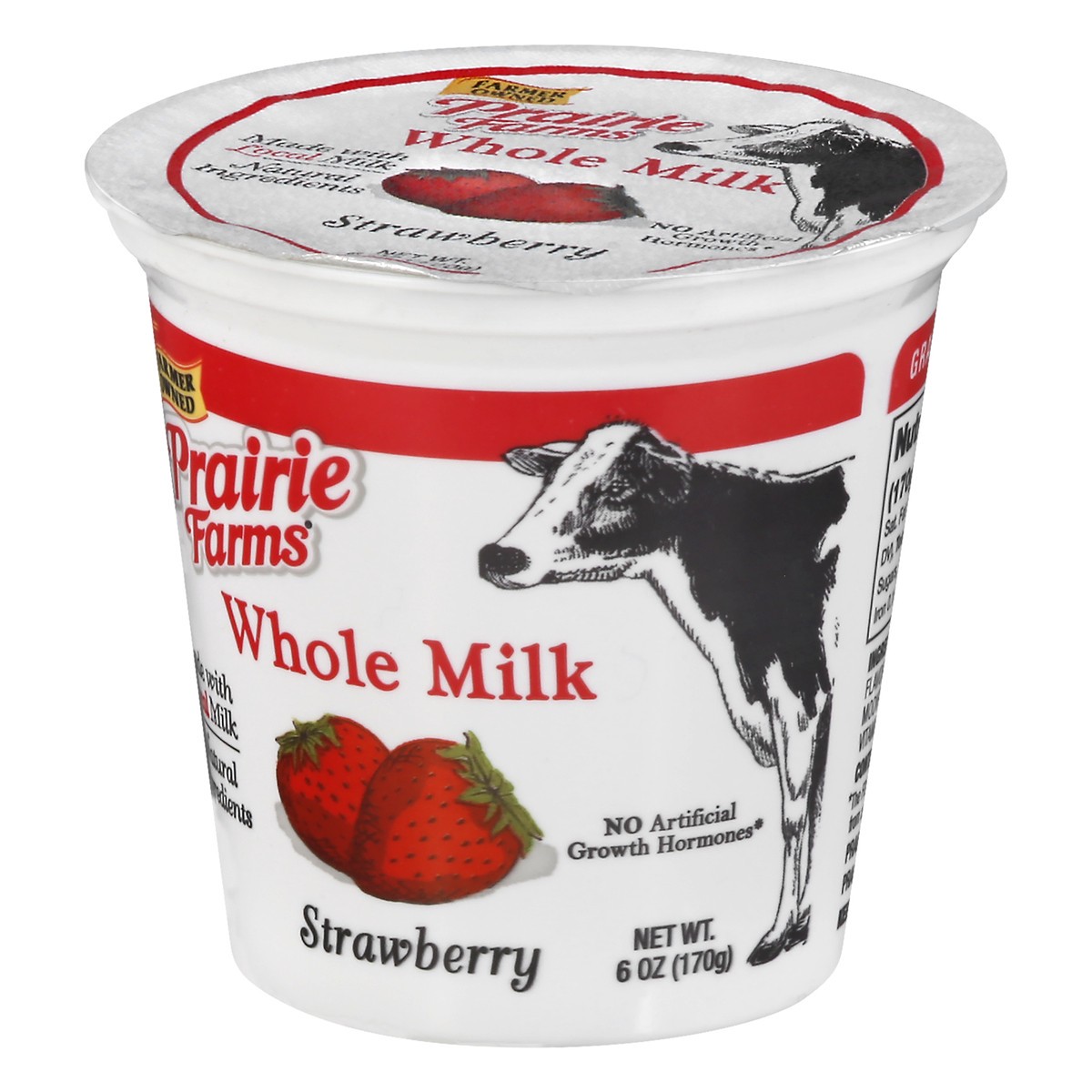 slide 3 of 9, Prairie Farms Whole Milk Blended Strawberry Yogurt 6 oz, 6 oz