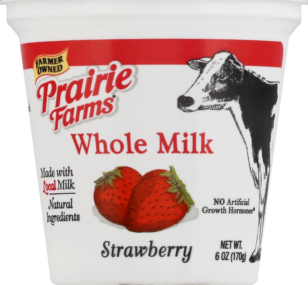 slide 6 of 9, Prairie Farms Whole Milk Blended Strawberry Yogurt 6 oz, 6 oz