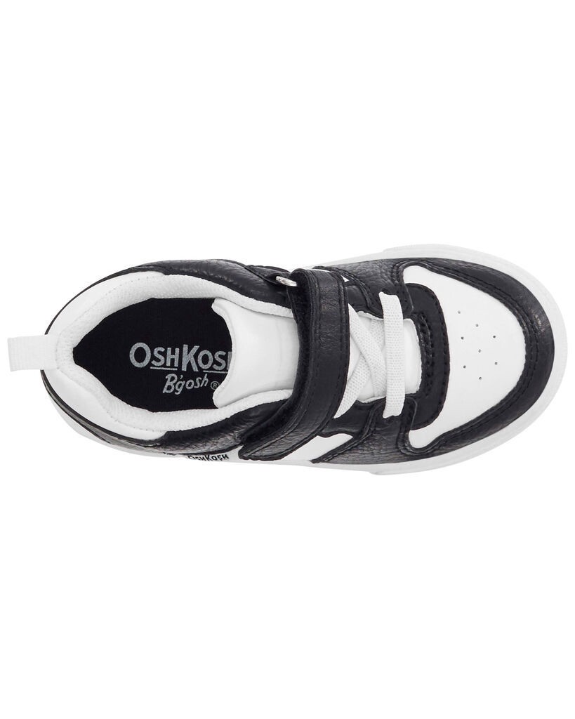 slide 2 of 6, Oshkosh Easy-On Casual Sneakers Black, White 11, 1 ct