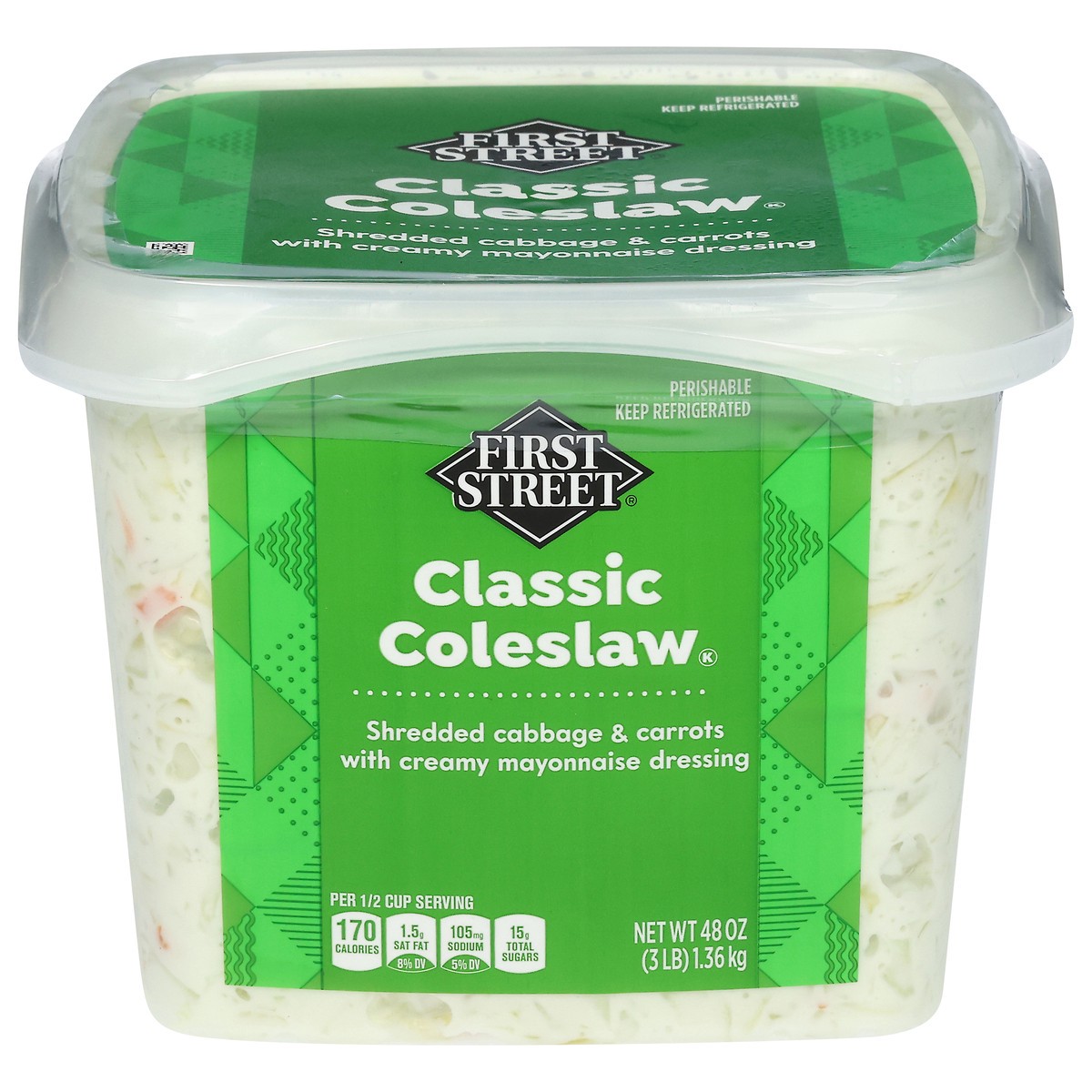 slide 4 of 4, First Street Coleslaw, 3 lb