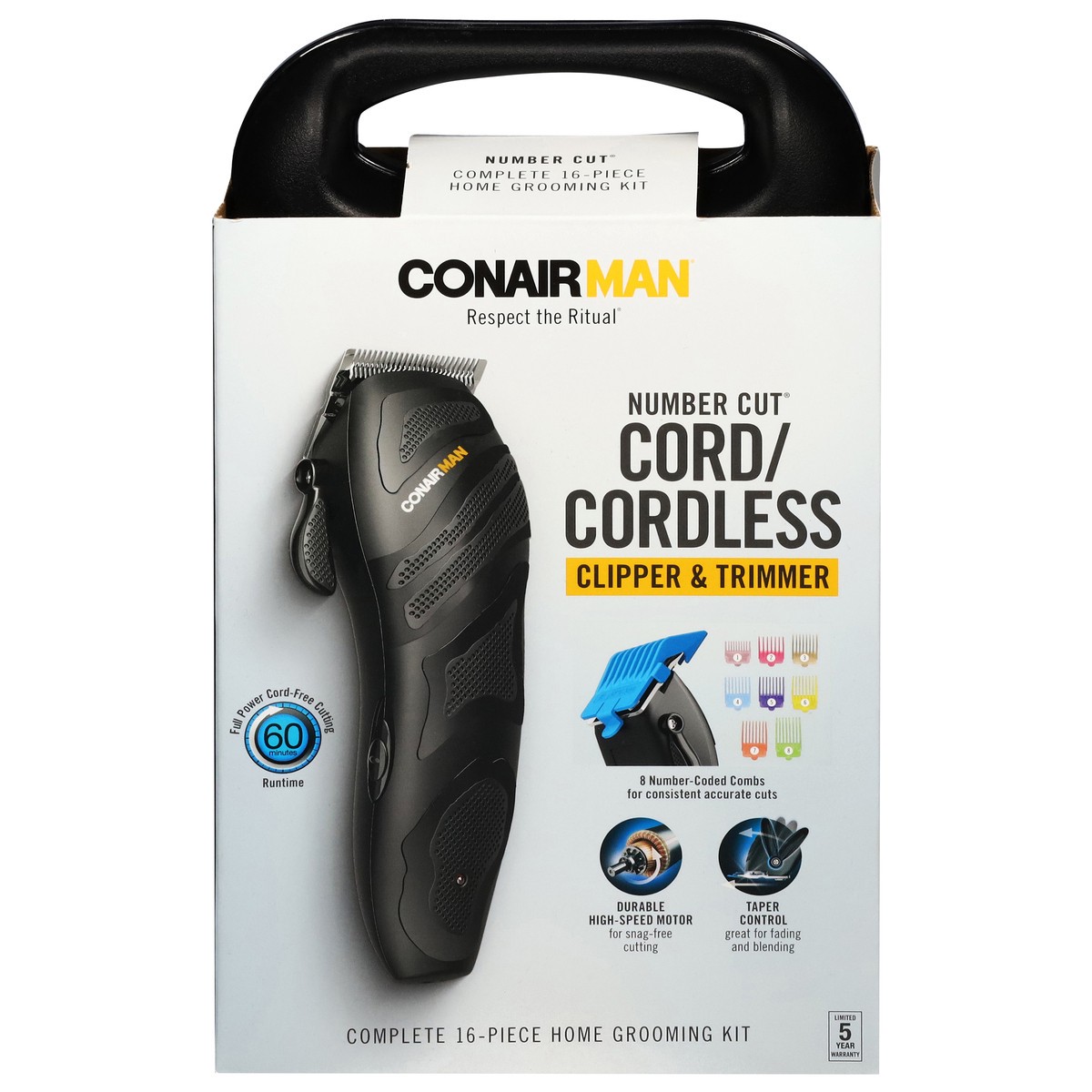 slide 5 of 11, ConairMan Cord/Crodless Number Cut Clipper & Trimmer 1 ea, 1 ct