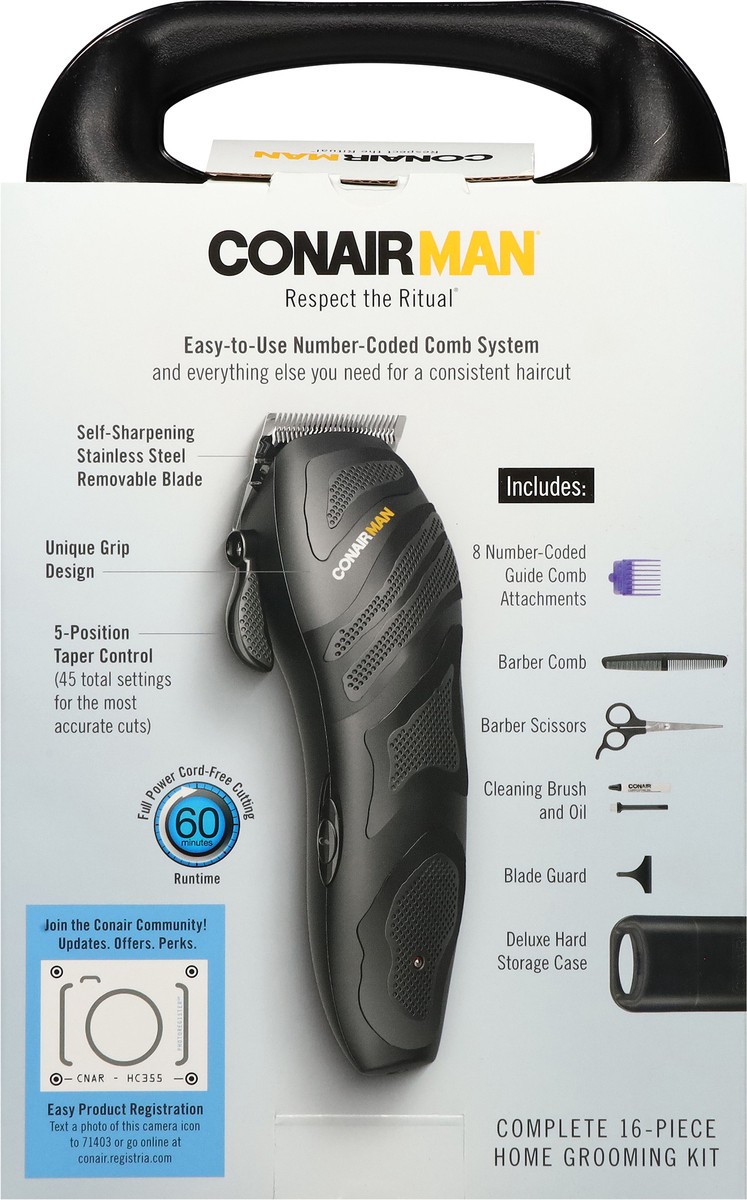 slide 8 of 11, ConairMan Cord/Crodless Number Cut Clipper & Trimmer 1 ea, 1 ct