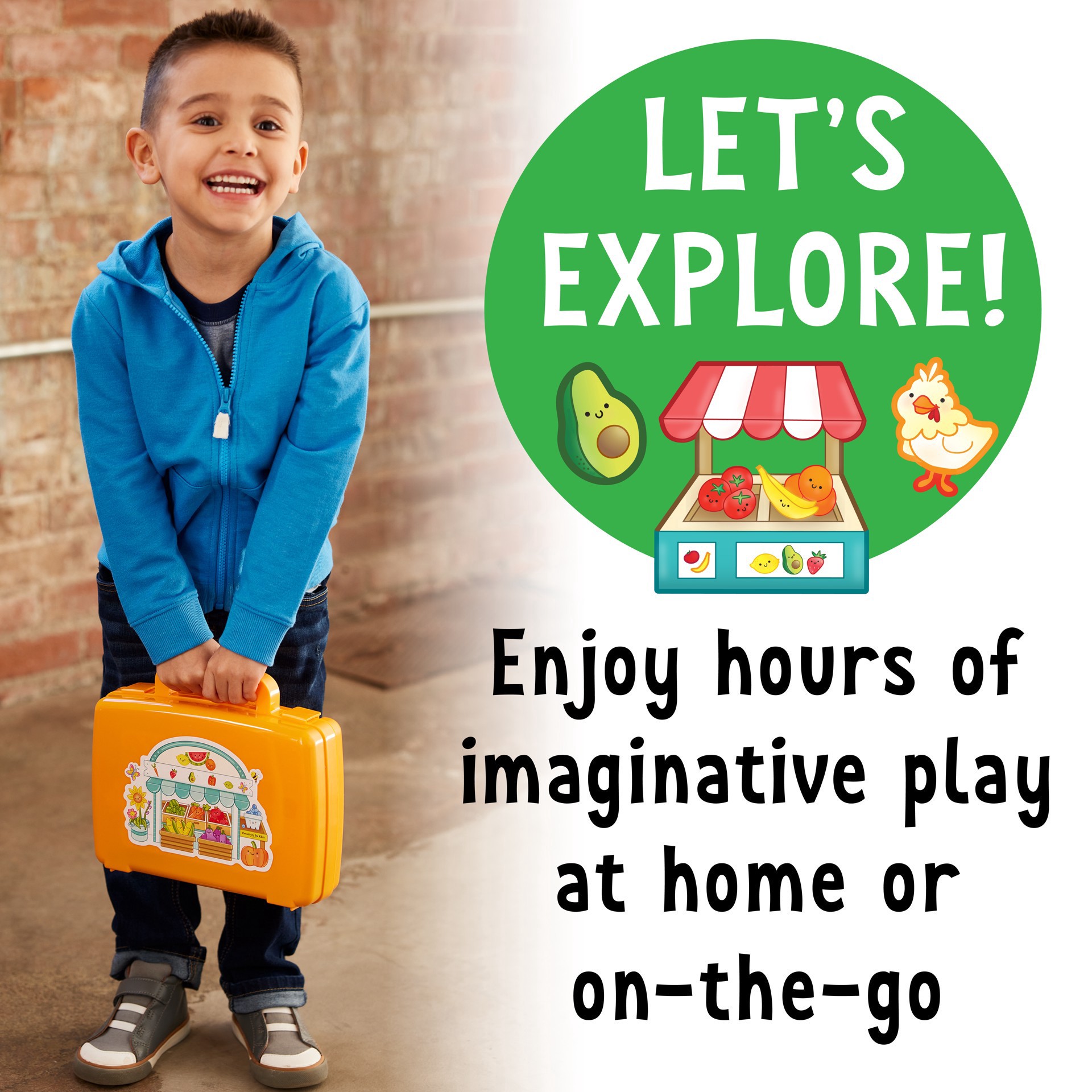 slide 8 of 10, Faber-Castell Creativity For Kids Sensory On The Go Farmer's Market Play Kit, 2.75 in x 10.25 in x 8.5 in