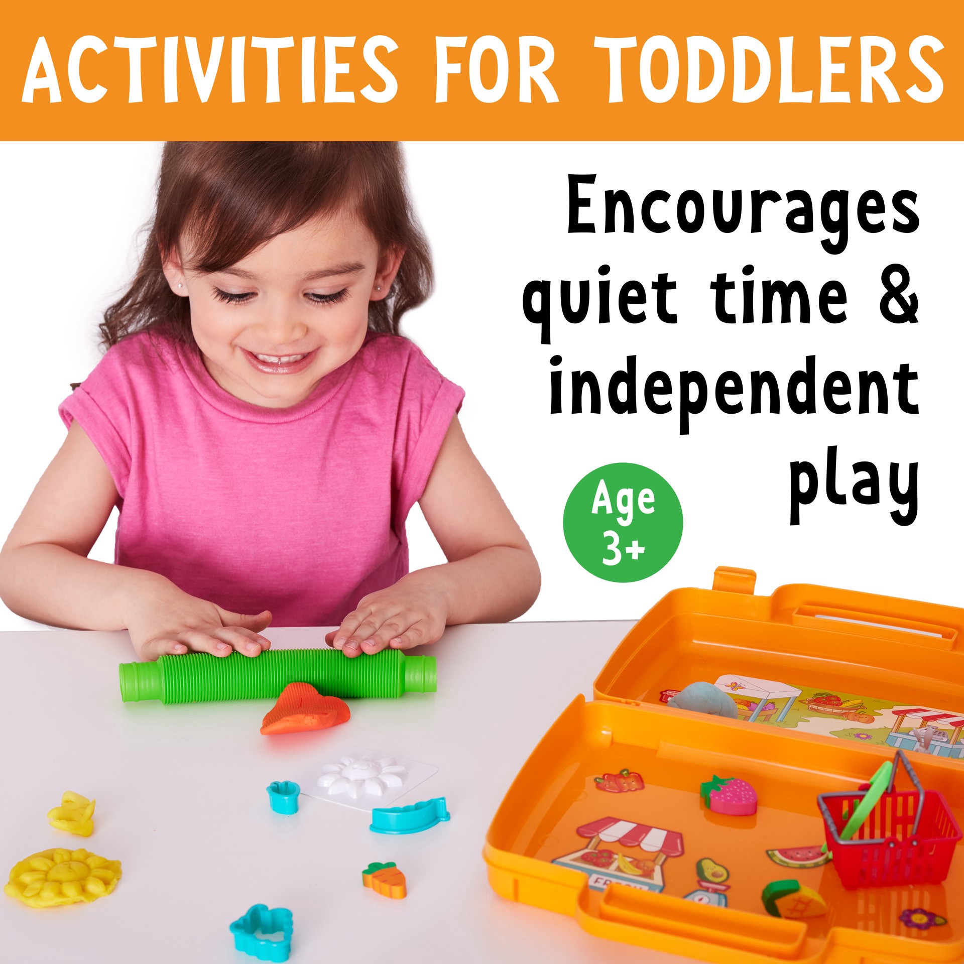 slide 3 of 10, Faber-Castell Creativity For Kids Sensory On The Go Farmer's Market Play Kit, 2.75 in x 10.25 in x 8.5 in