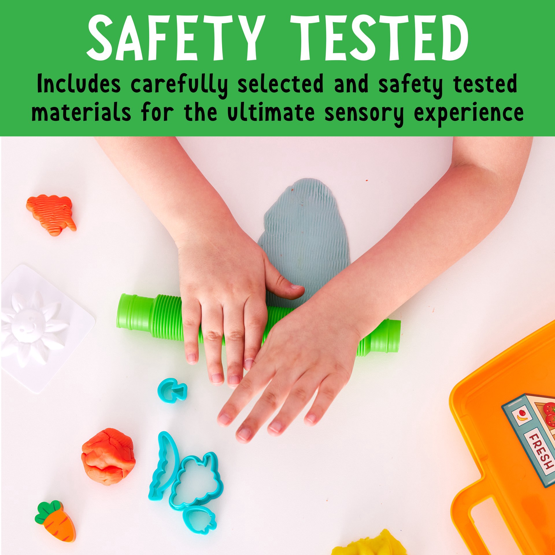 slide 6 of 10, Faber-Castell Creativity For Kids Sensory On The Go Farmer's Market Play Kit, 2.75 in x 10.25 in x 8.5 in