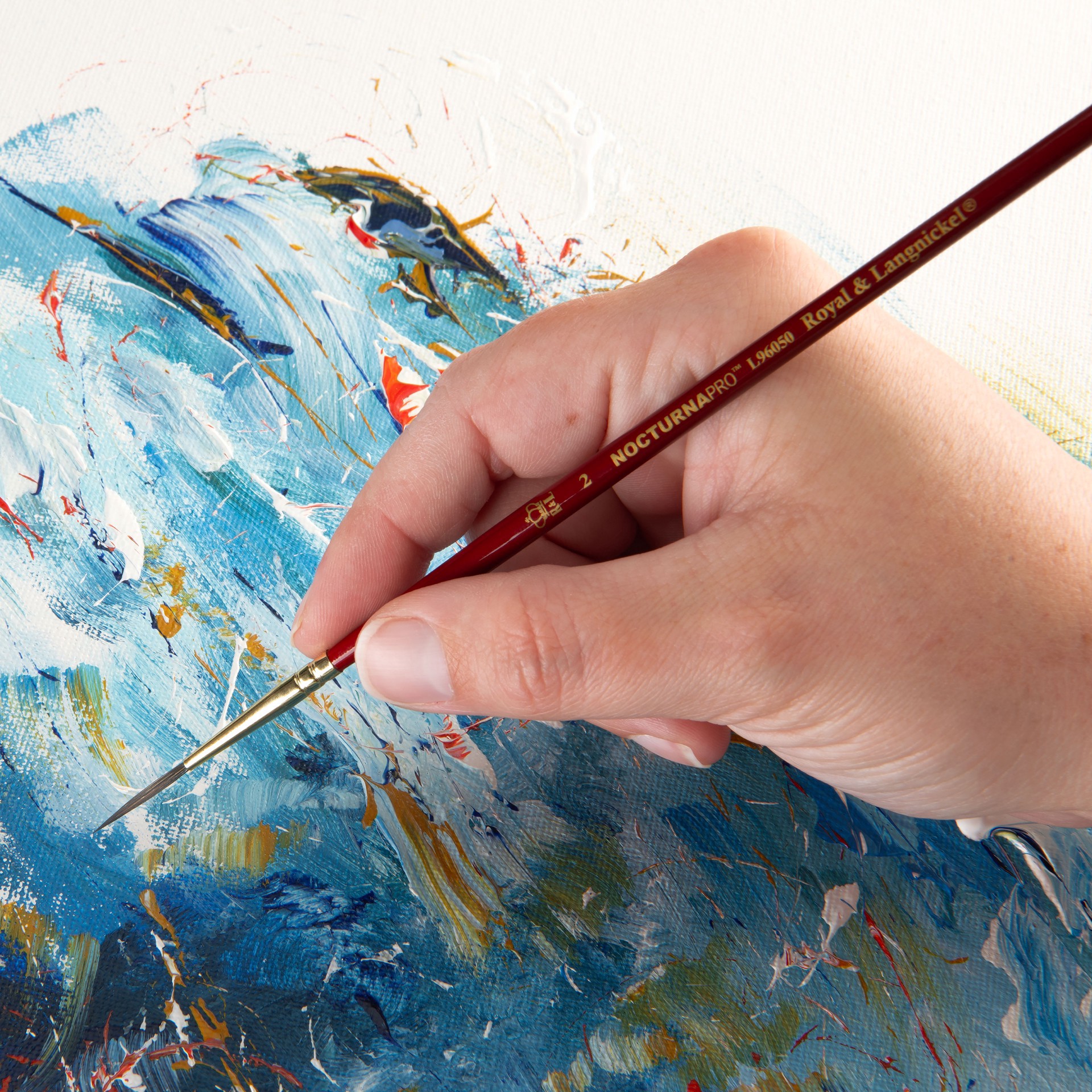 slide 3 of 3, Royal & Langnickel Nocturna Pro Script Liner Brush, 1 ct