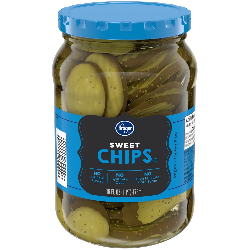 slide 3 of 6, Kroger Sweet Chips, 16 fl oz