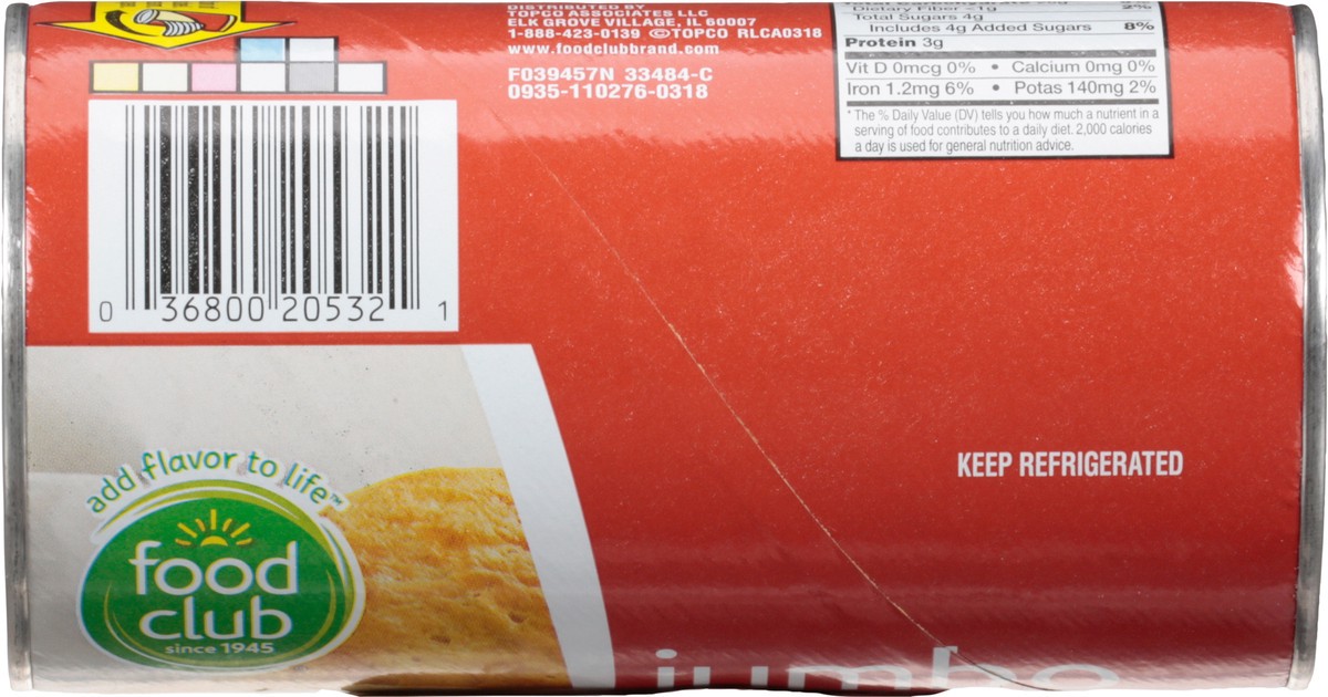 slide 6 of 9, Food Club Buttermilk Biscuits Jumbo 16 oz, 16 oz