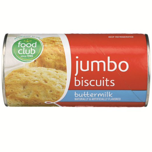 slide 1 of 1, Food Club Buttermilk Flavored Jumbo Biscuits, 16 oz
