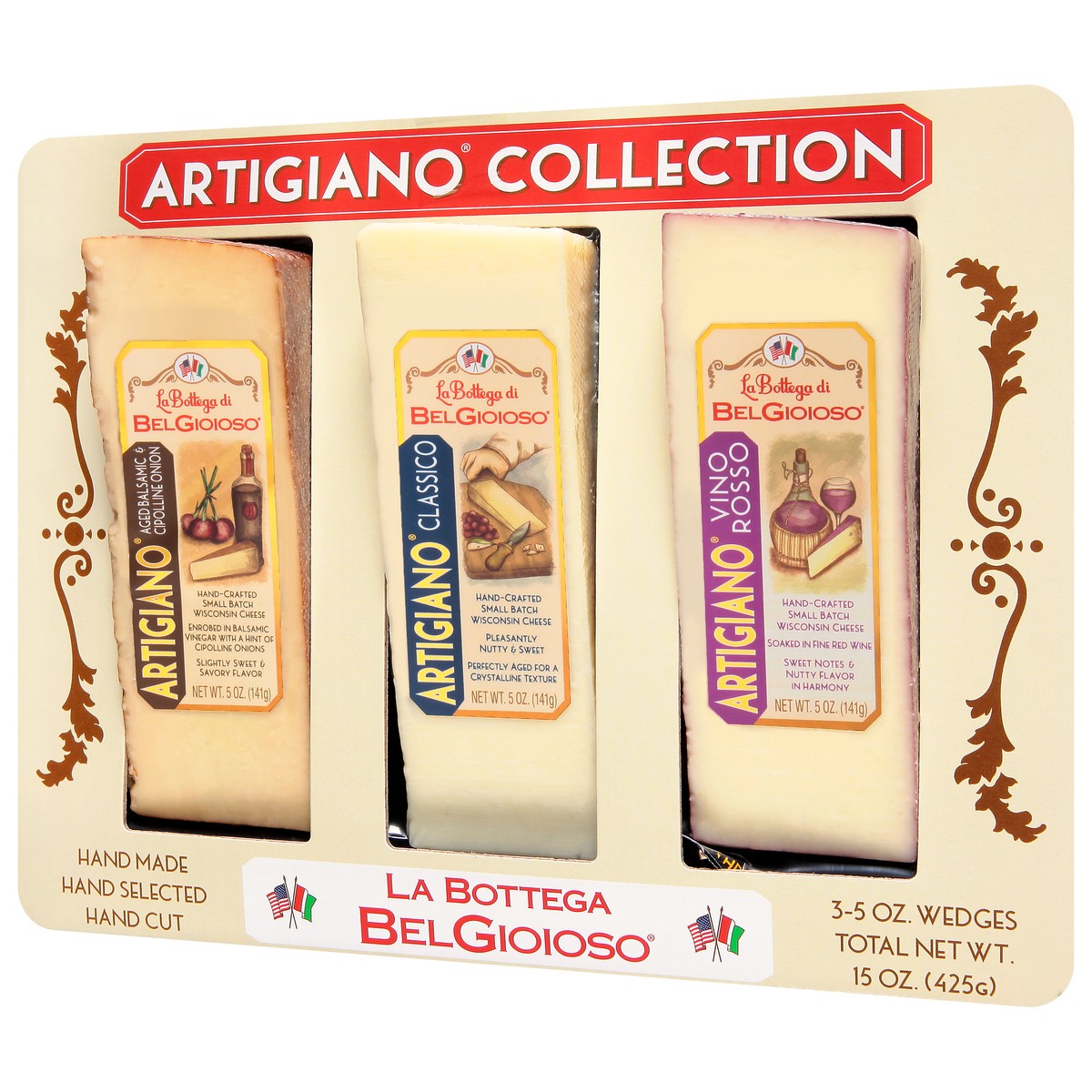 slide 4 of 9, BelGioioso Belg Artig 3Pk Cheese Board, 5 oz