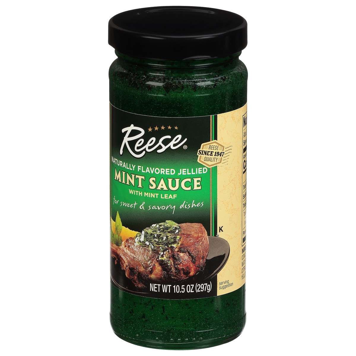 slide 6 of 11, Reese Jellied Mint Sauce with Mint Leaves 10.4 oz, 10.4 oz