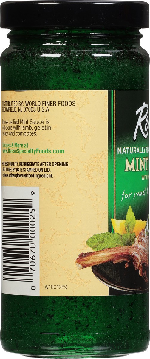 slide 9 of 11, Reese Jellied Mint Sauce with Mint Leaves 10.4 oz, 10.4 oz