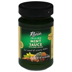 Reese Jellied Mint Sauce with Mint Leaves 10.4 oz