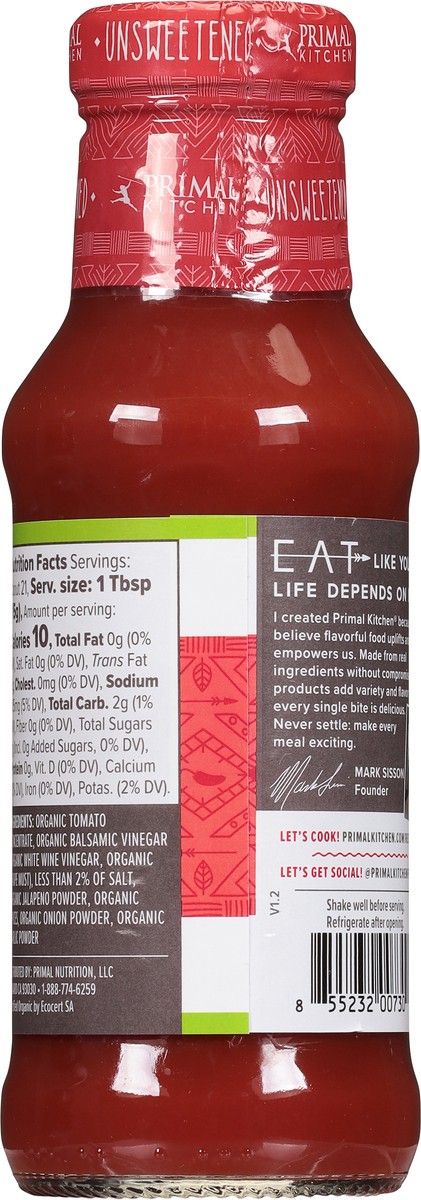 slide 9 of 9, Primal Kitchen Organic & Unsweetened Spicy Ketchup 11.3 oz, 11.3 oz