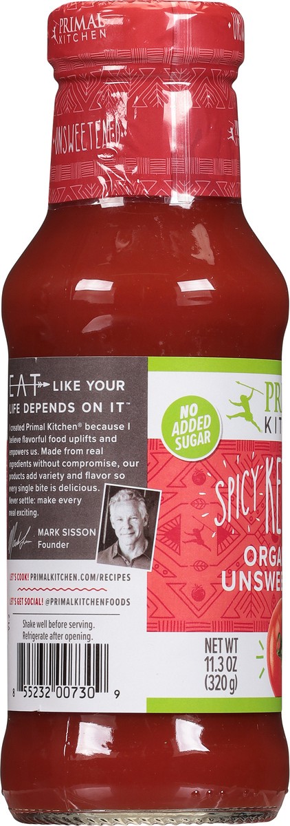 slide 2 of 9, Primal Kitchen Organic & Unsweetened Spicy Ketchup 11.3 oz, 11.3 oz