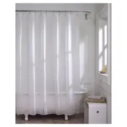 ZENNA HOME 5G PVC Shower Liner, Frosty
