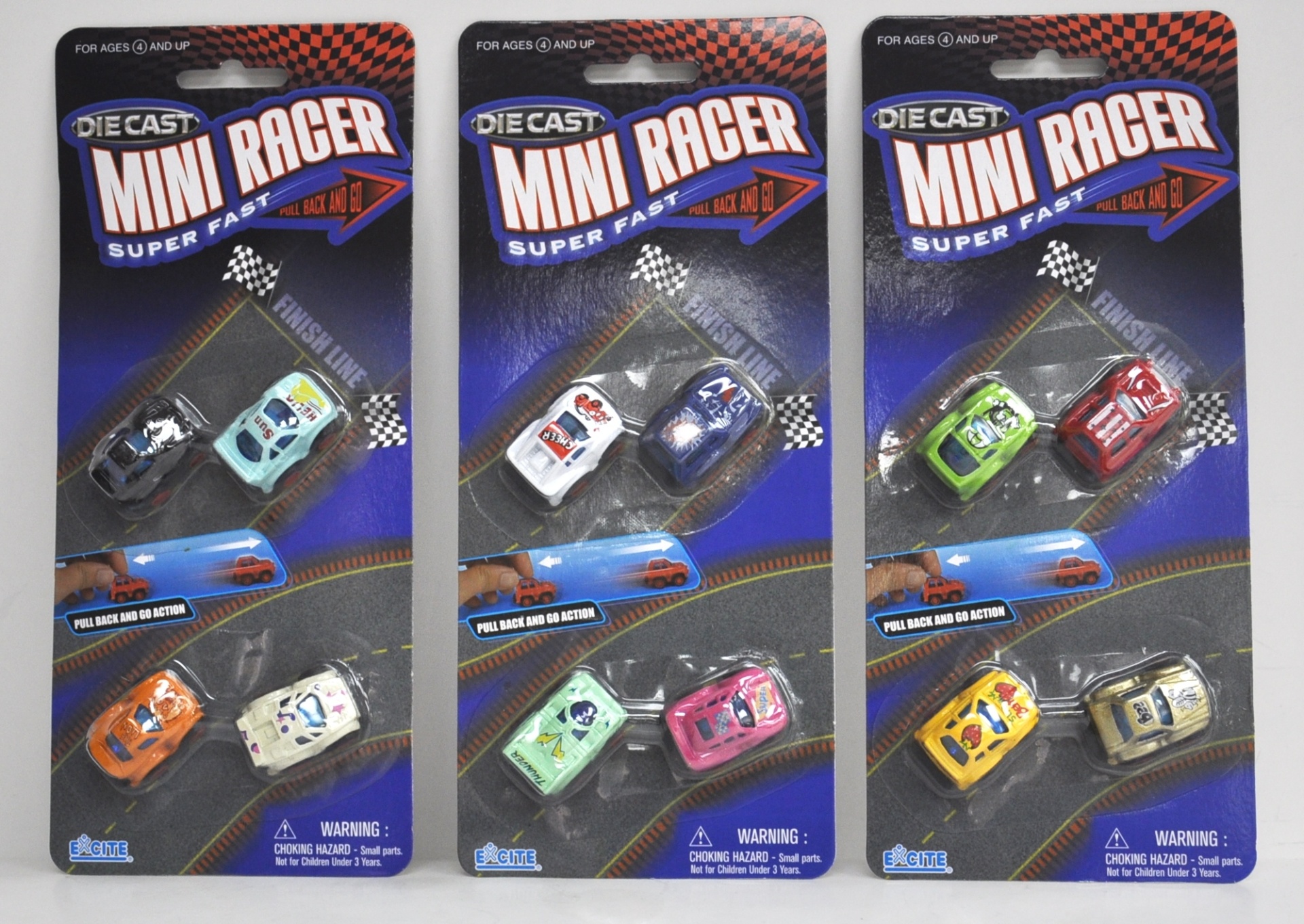 slide 1 of 1, Excite Ltd. Pull Back Die Cast Mini Cars, Assorted Sets, 1 ct