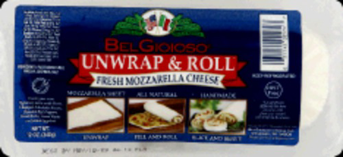 slide 1 of 5, BelGioioso Unwrap & Roll Fresh Mozzarella Cheese, 12 oz