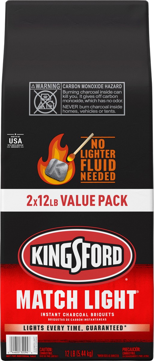 slide 3 of 7, Kingsford Match Light Charcoal Briquettes 2-Pack 12-Lb, 2 ct