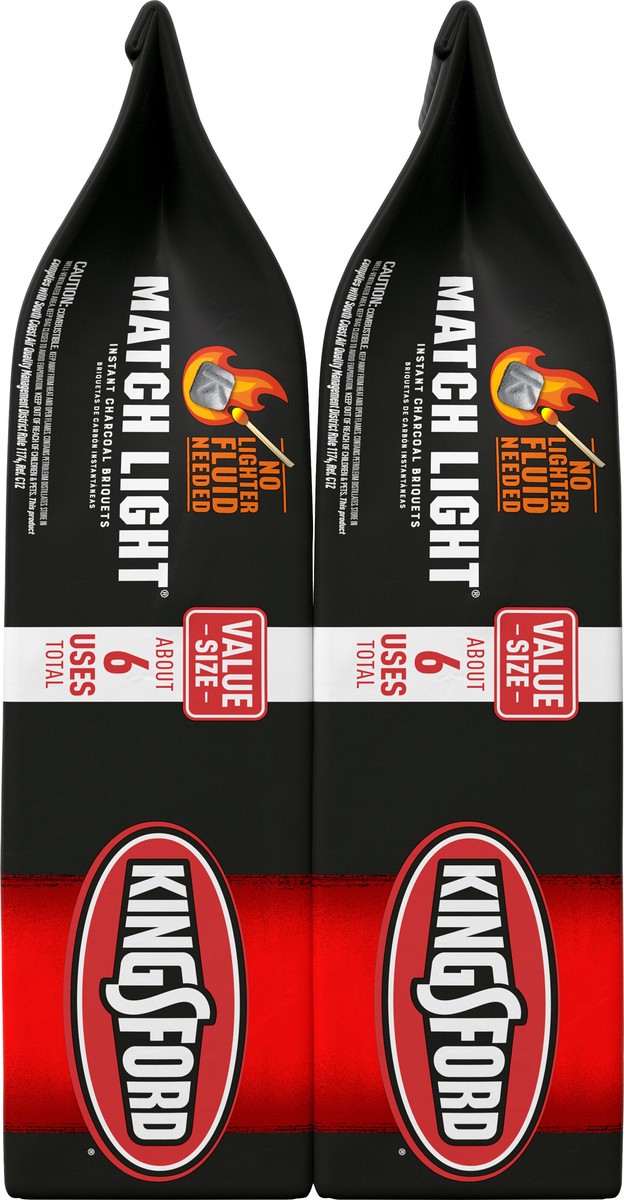 slide 5 of 7, Kingsford Match Light Charcoal Briquettes 2-Pack 12-Lb, 2 ct