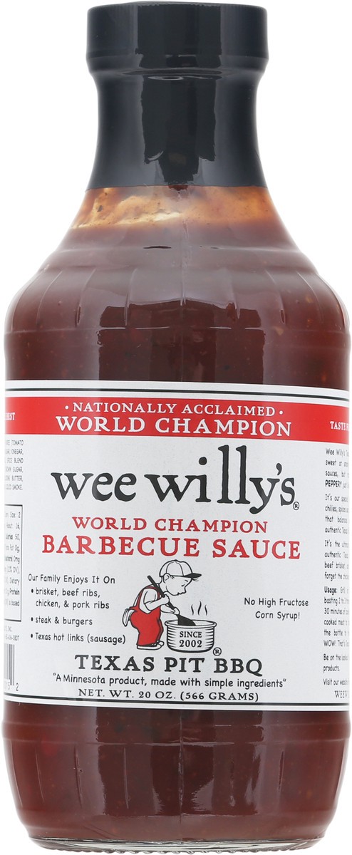 slide 6 of 9, Wee Willy's Texas Pit Bbq Sauce, 20 fl oz