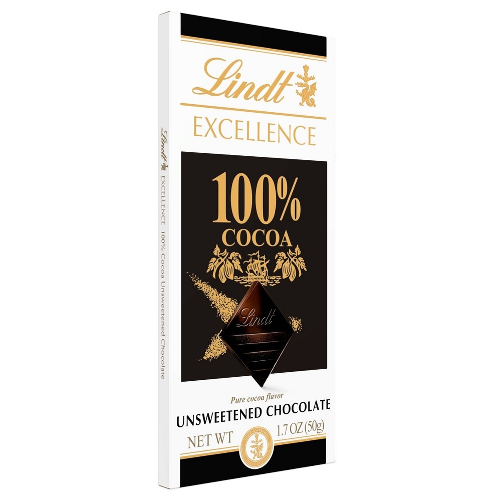 slide 2 of 3, Lindt Excellence 100% Dark Chocolate - 1.8oz, 1.8 oz