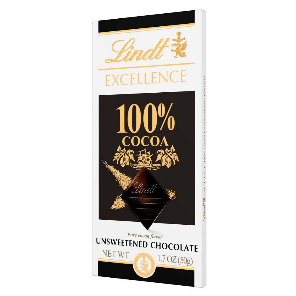 slide 3 of 3, Lindt Excellence 100% Dark Chocolate - 1.8oz, 1.8 oz