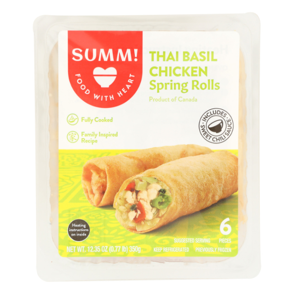 slide 1 of 3, SUMM! Thai Basil Chicken Gyoza Dumplings 12.35 oz, 6 ct
