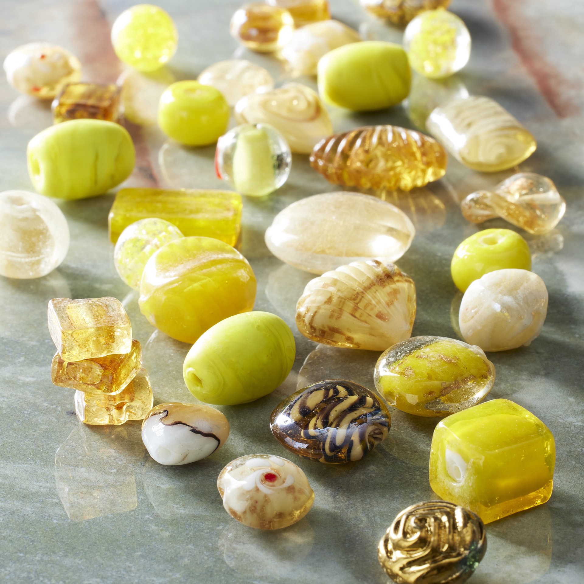 slide 3 of 3, Mixed Lampwork Glass Craft Beads By Bead Landing, 5.2 oz