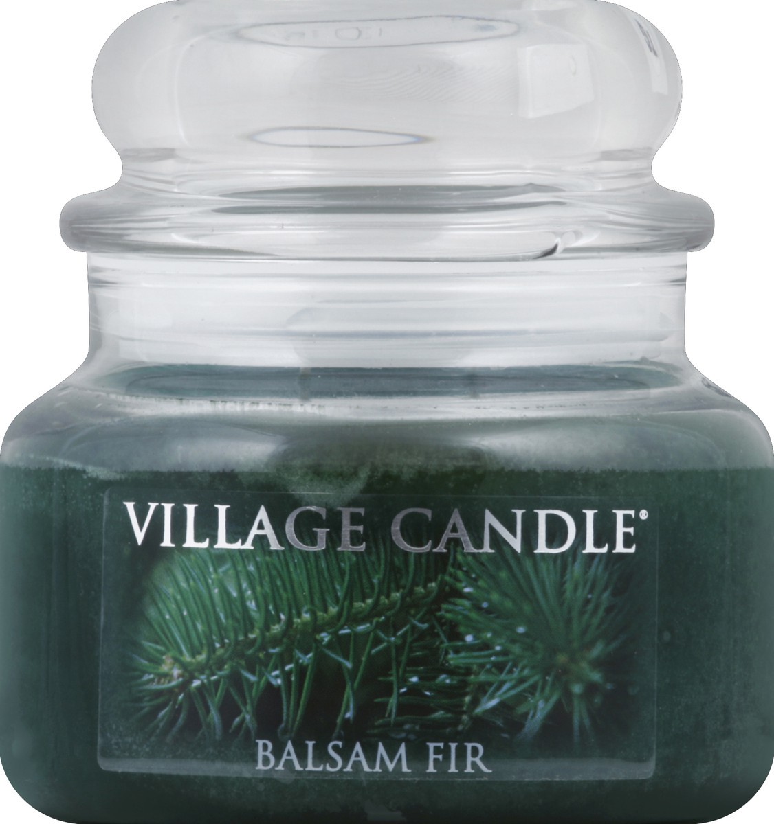 slide 1 of 2, Village Candle Balsam Fir Small Glass Dome - 11 OZ, 1 ct