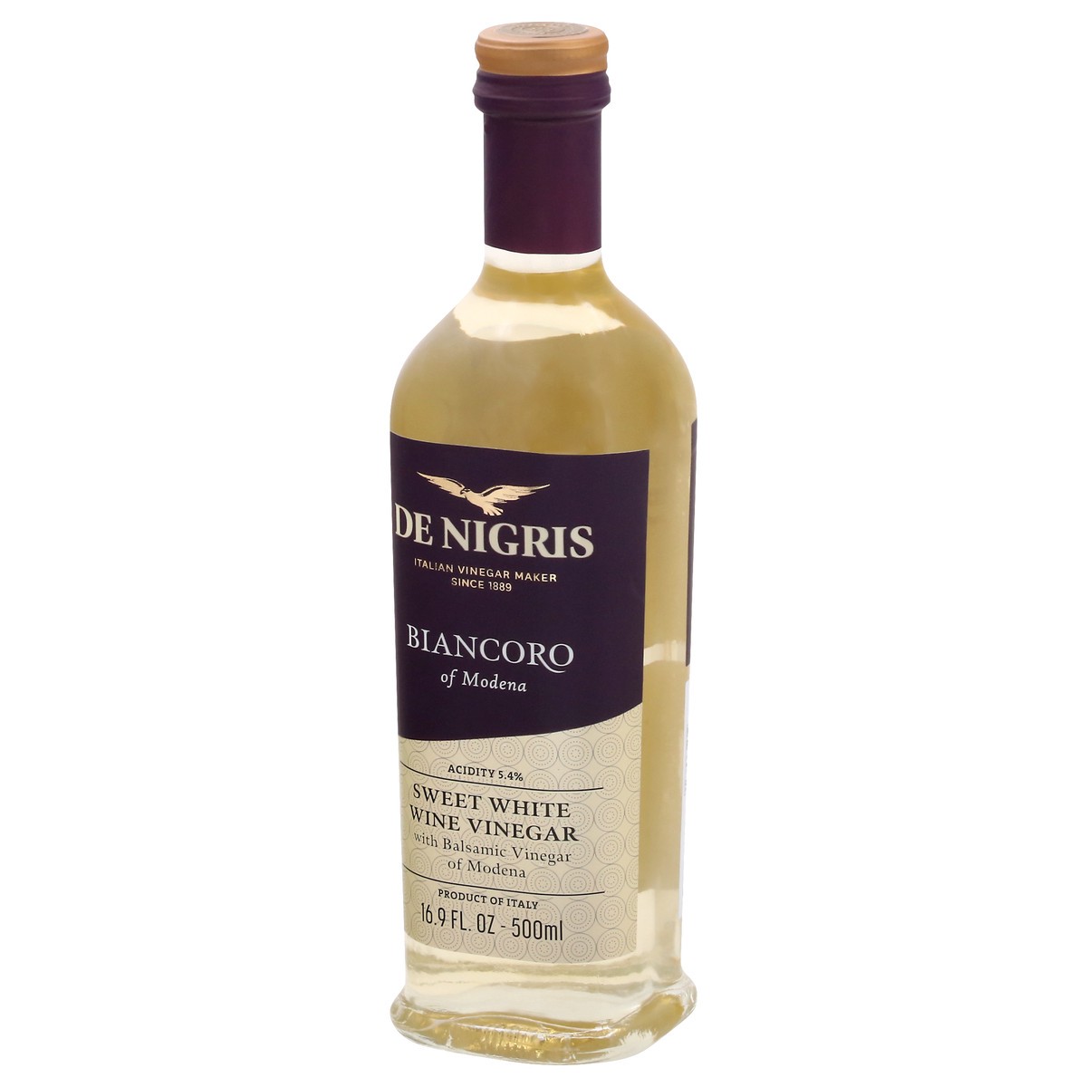 slide 8 of 9, De Nigris Biancoro of Modena Sweet White Wine Vinegar - 16.9 fl oz, 16.9 fl oz