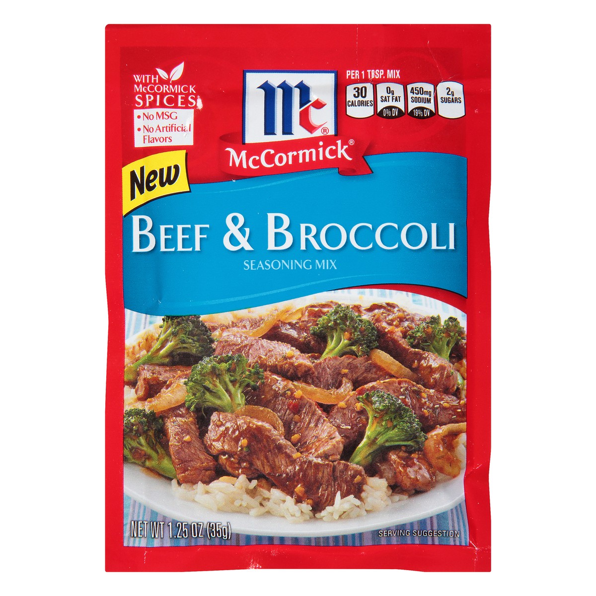 slide 1 of 8, McCormick Beef And Broccoli Seasoning Mix, 1.25 oz