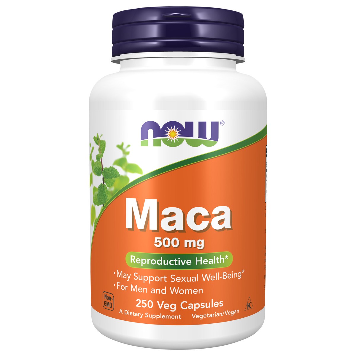 slide 1 of 4, NOW Maca 500 mg - 250 Veg Capsules, 250 ct; 500 mg