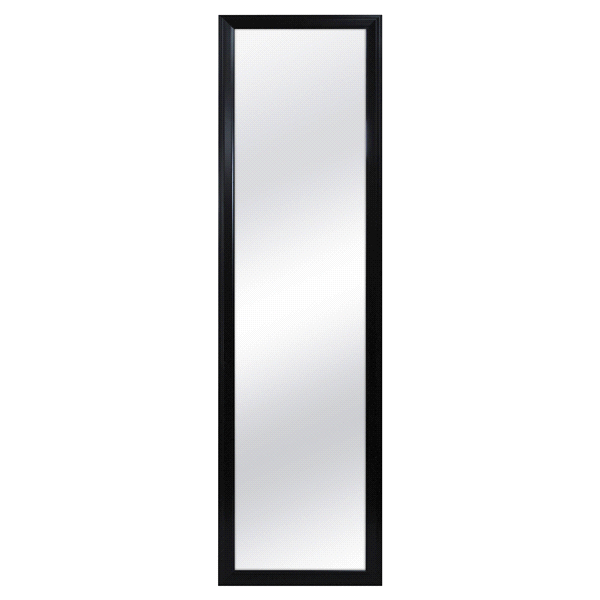 slide 1 of 1, MCS Over The Door Mirror - Black, 14 in x 50 in